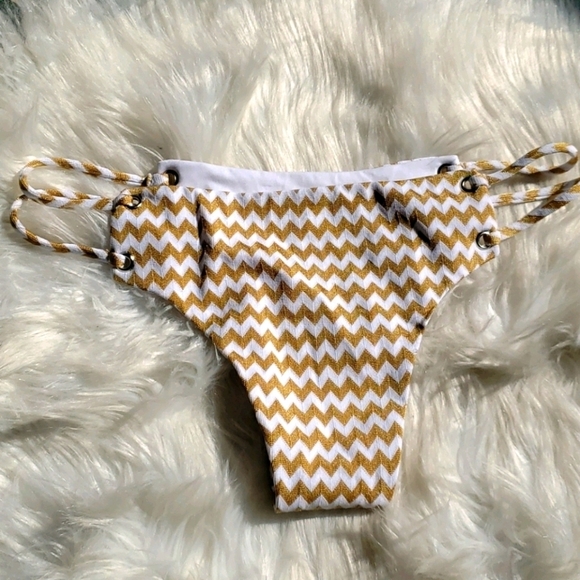 Blue Life Roped Up Skimpy Gold bikini set 2 pc - Picture 12 of 16